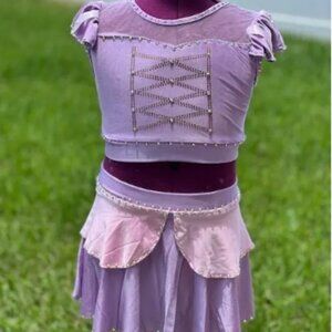 Rapunzel Character Costume with Rhinestones - Child Large
